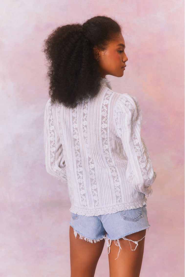 Jacque Cotton Blouse Top-morningim