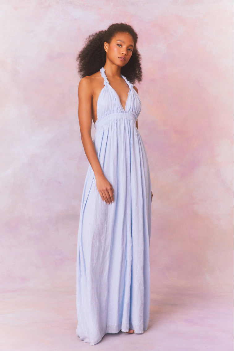 Love Halter Maxi Dress-morningim