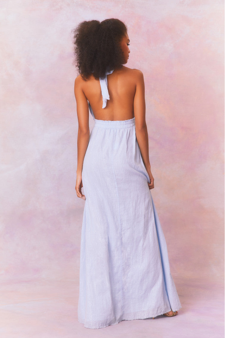 Love Halter Maxi Dress-morningim