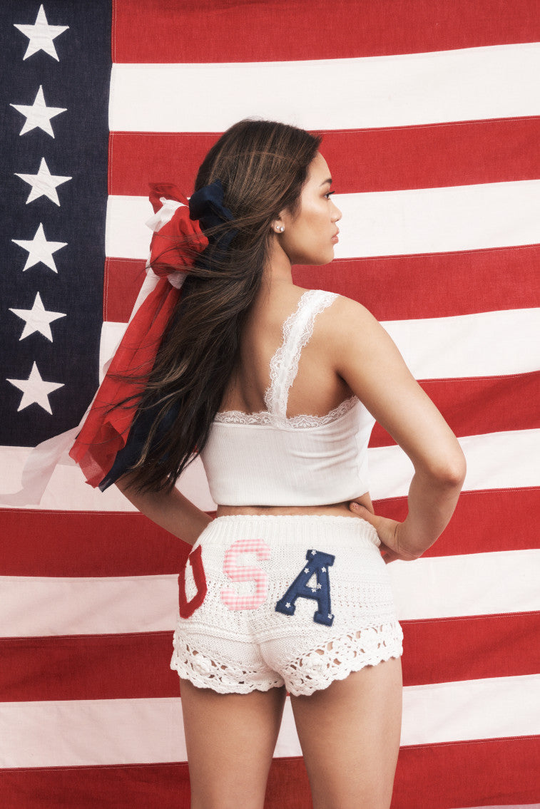 Nevi Cotton Crochet Shorts-morningim