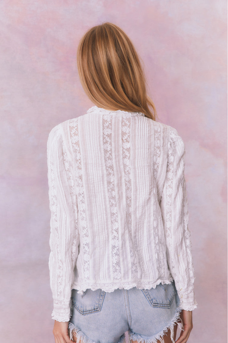 Jacque Cotton Blouse Top-morningim