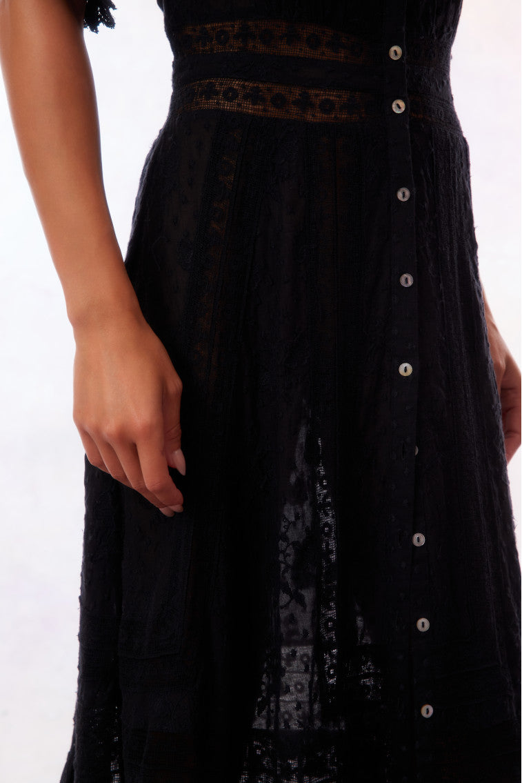 Minka Maxi Dress-BLACK-morningim