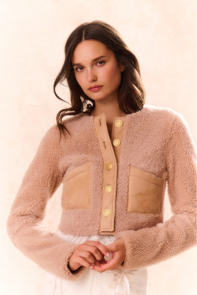 Lully Faux Shearling Jacket-morningim