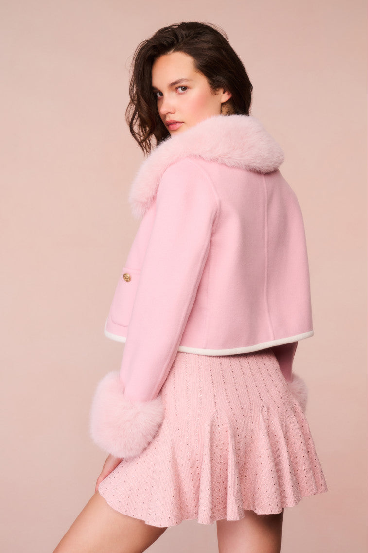 Caprina Wool-Cashmere Faux Fur Jacket-morningim
