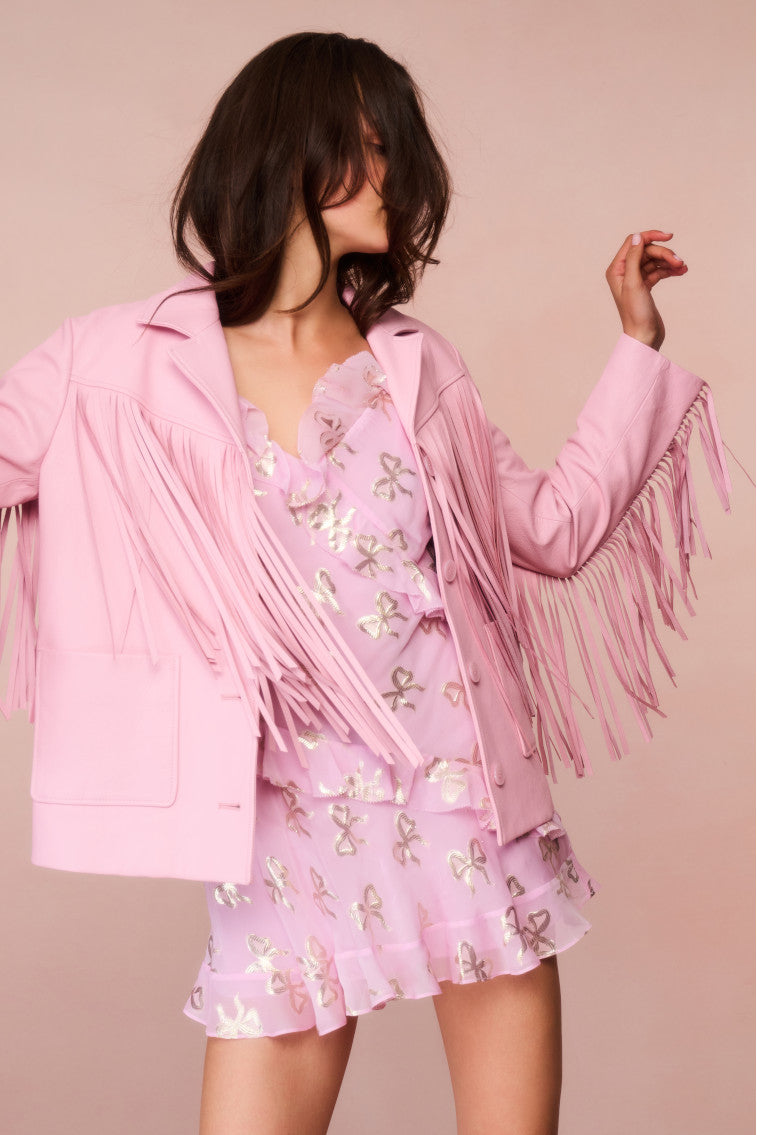 Geraline Leather Fringe Jacket-morningim