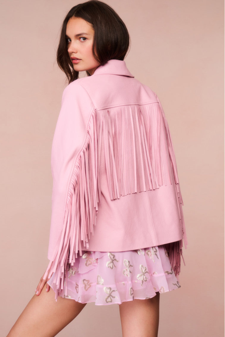 Geraline Leather Fringe Jacket-morningim