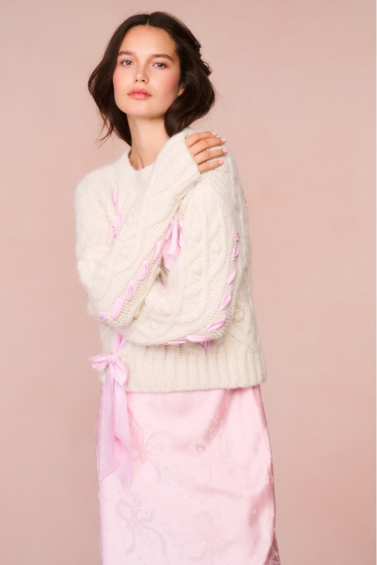 Parson Alpaca-Blend Ribbon Pullover - ICY BLUSH-morningim