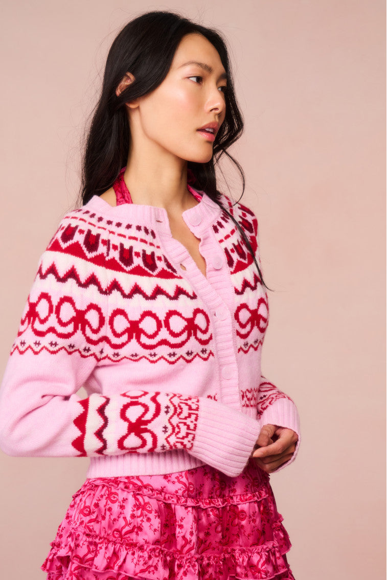 Shantae Wool Knit Cardigan - CHERRY JUBILEE-morningim