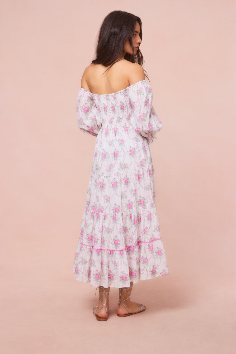 Rigby Cotton Floral Midi Dress-morningim