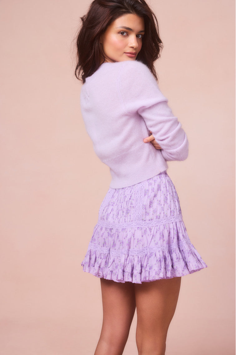 Trevina Cotton Mini Skirt-morningim