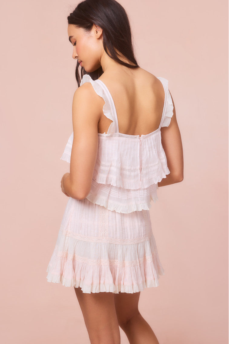 Trevina Cotton Mini Skirt-morningim