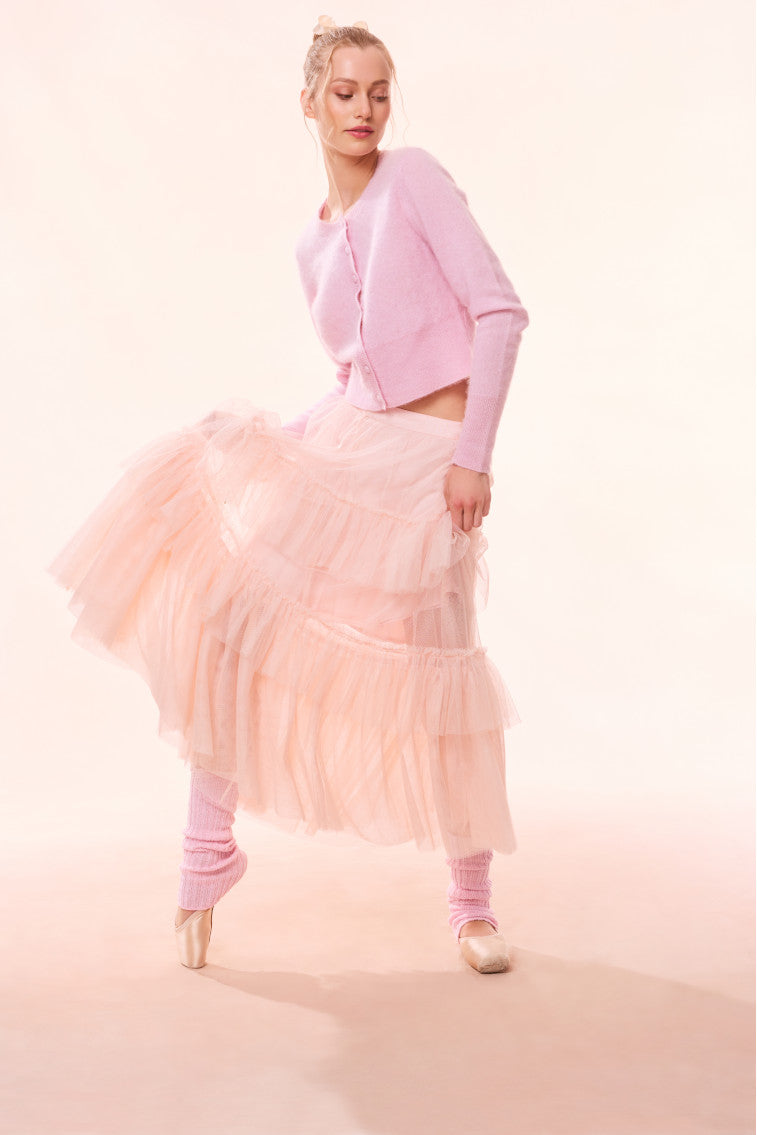 Parriott Tulle Maxi Skirt-morningim