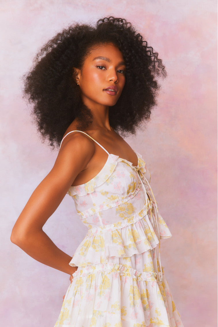 Lavetta Cotton Voile Dainty Tie Cami Top-morningim