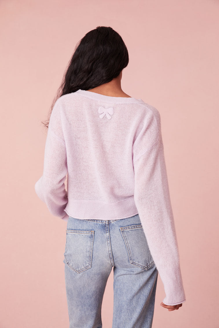Lawrence Knit Bow Cardigan-morningim