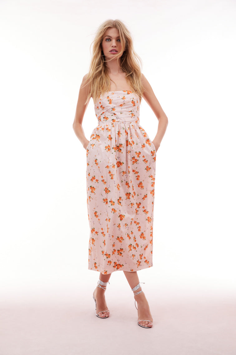 Luxie Floral Midi Dress-morningim