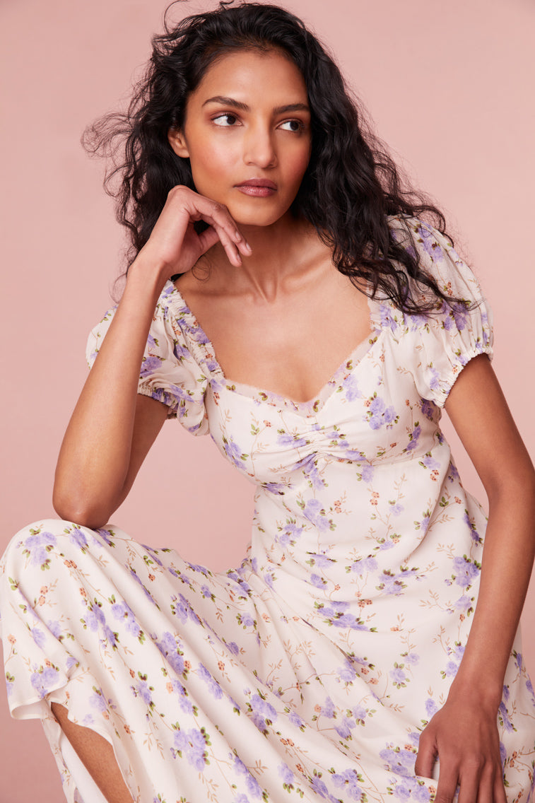 Madara Floral Maxi Dress-morningim