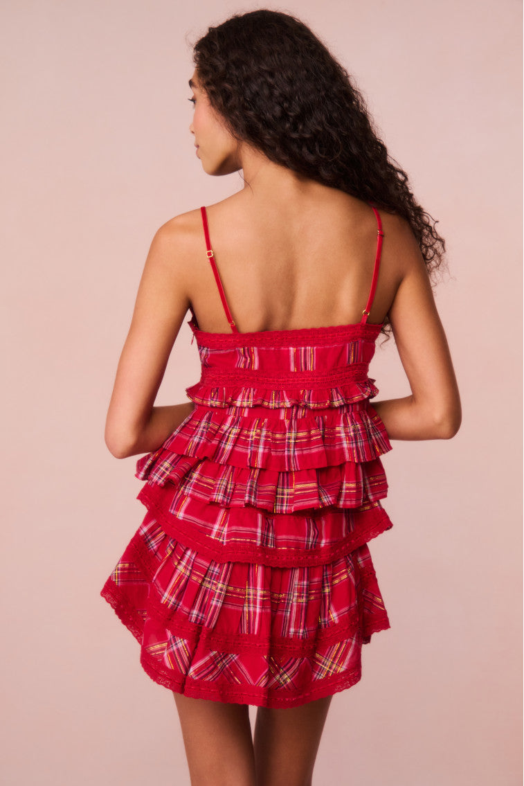 Abbott Tartan Ruffle Top-morningim