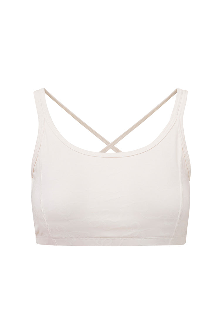 Aiden Bow Print Sports Bra-morningim
