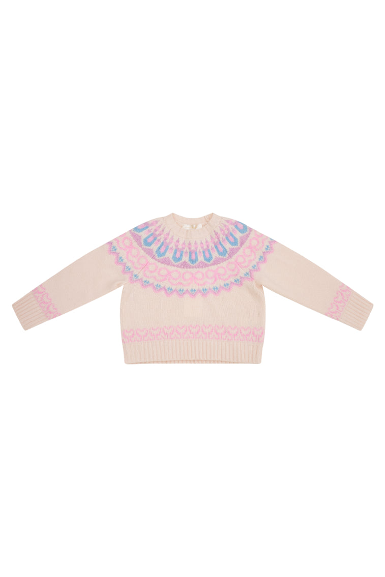 Girls Albine Wool Pullover-morningim