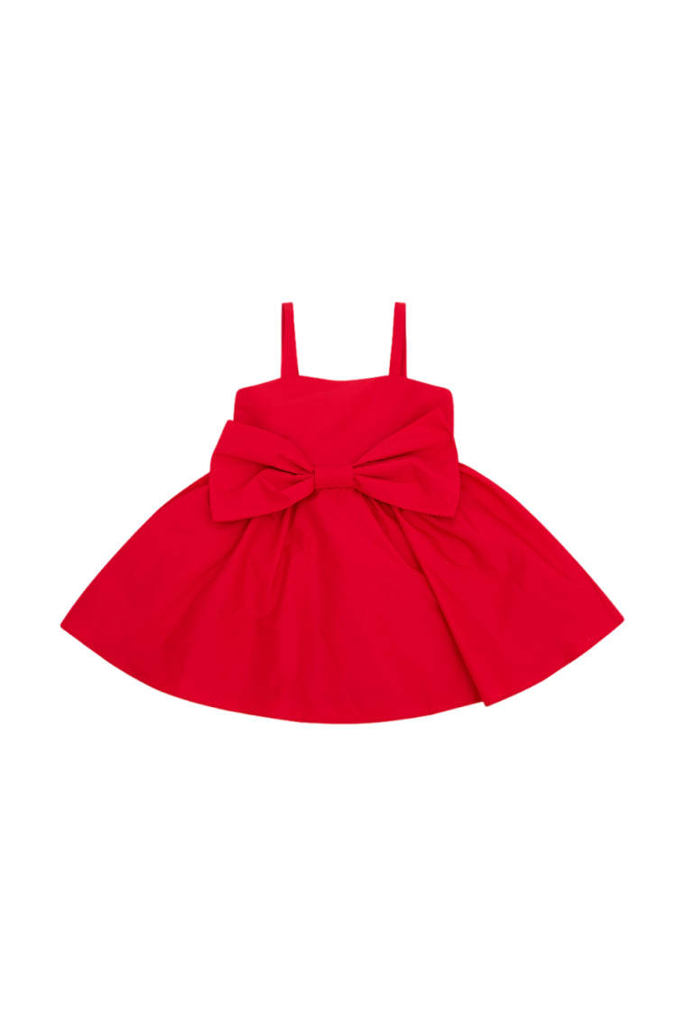 Girls Alejandra Bow Mini Dress-morningim