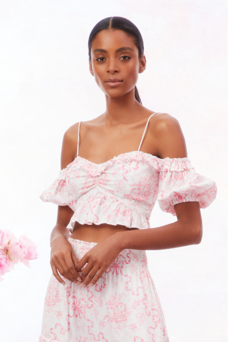 Amille Bow Off-the-Shoulder Top-morningim