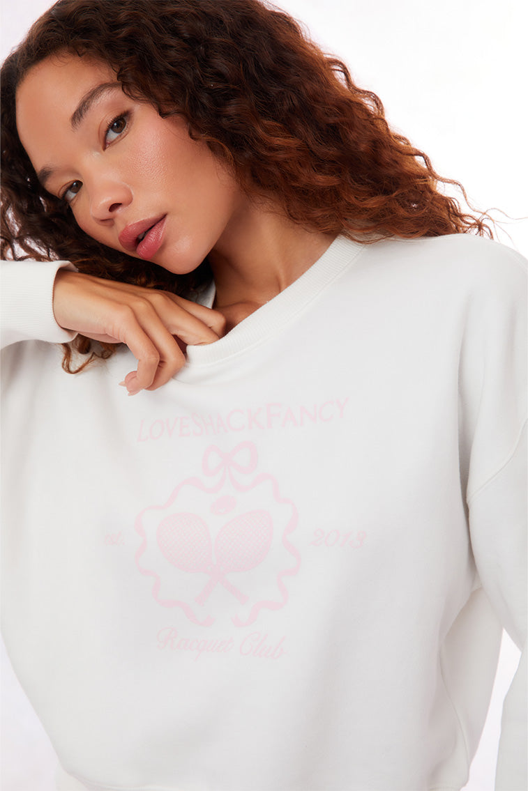 Aneria Tennis Logo Pullover Sweatshirt-morningim