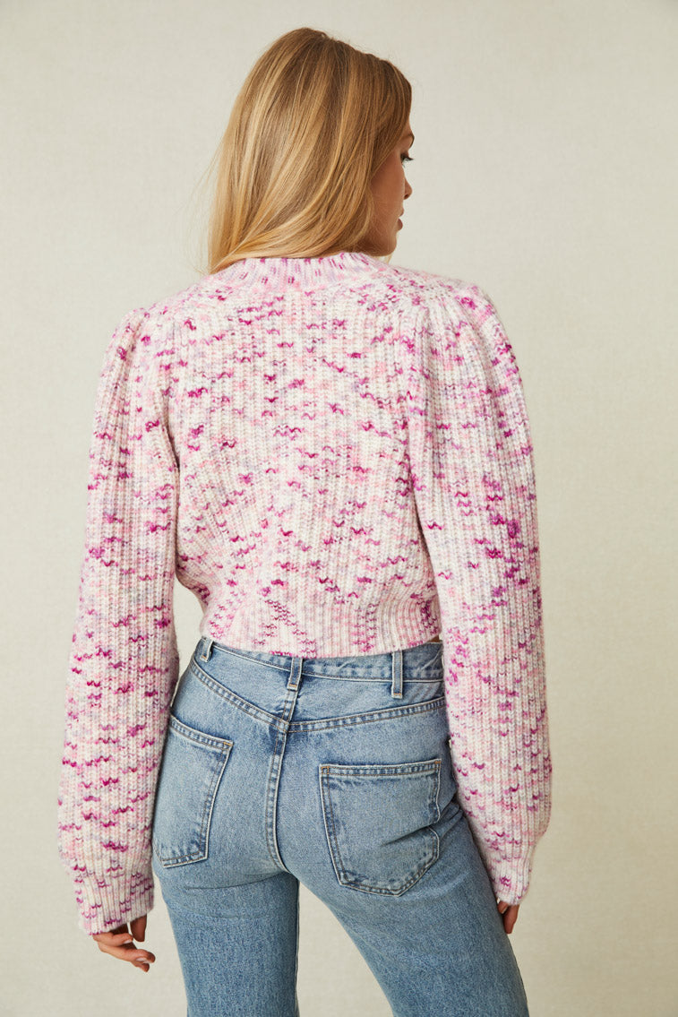 Avignon Hand Painted Crop Cardigan-morningim