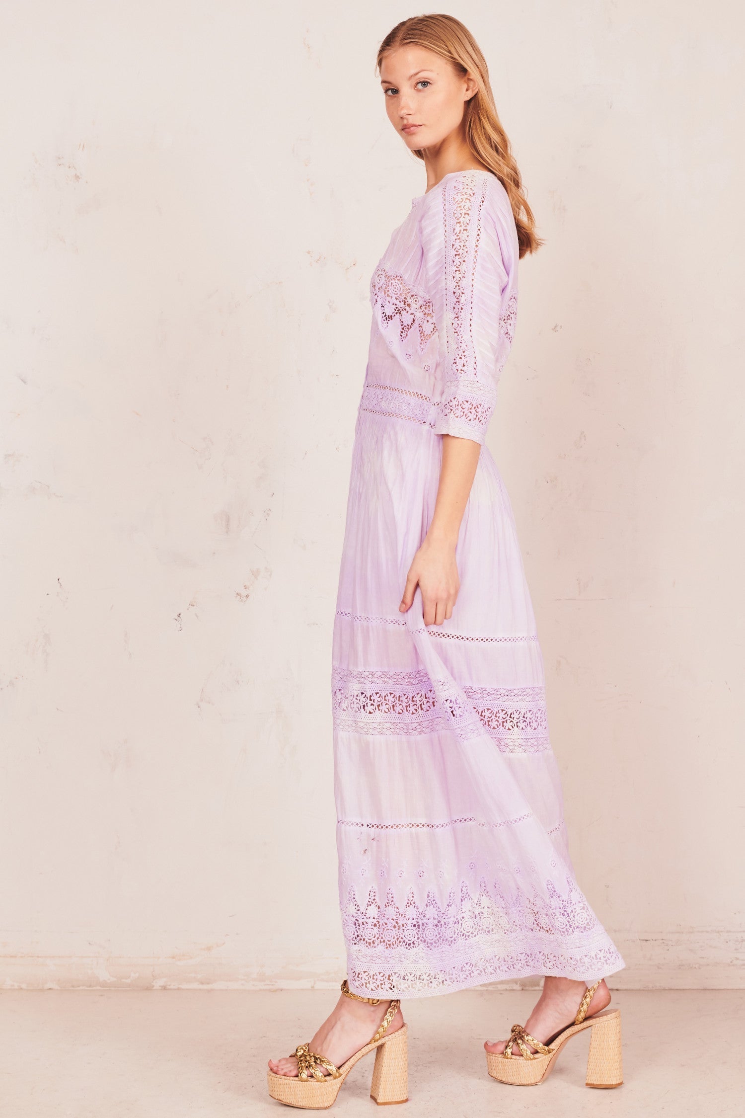 Beth Cotton Midi Dress-morningim