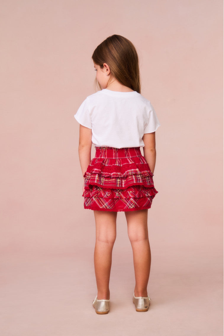 Girls Billie Tartan Mini Skirt-morningim