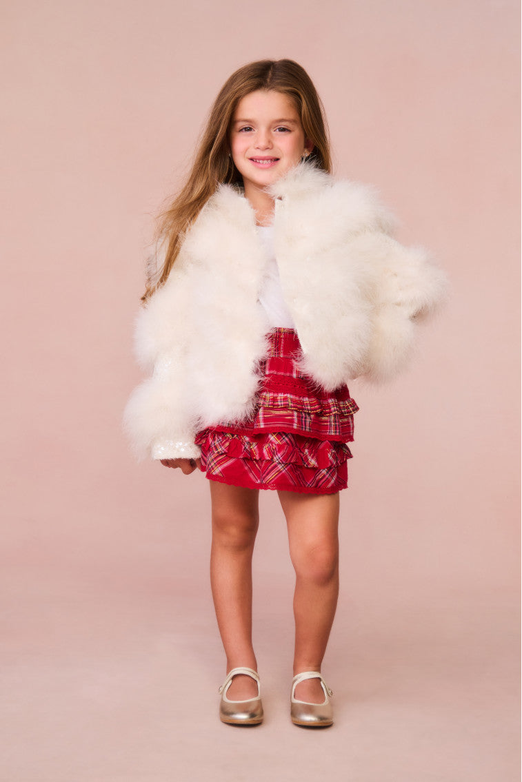 Girls Billie Tartan Mini Skirt-morningim