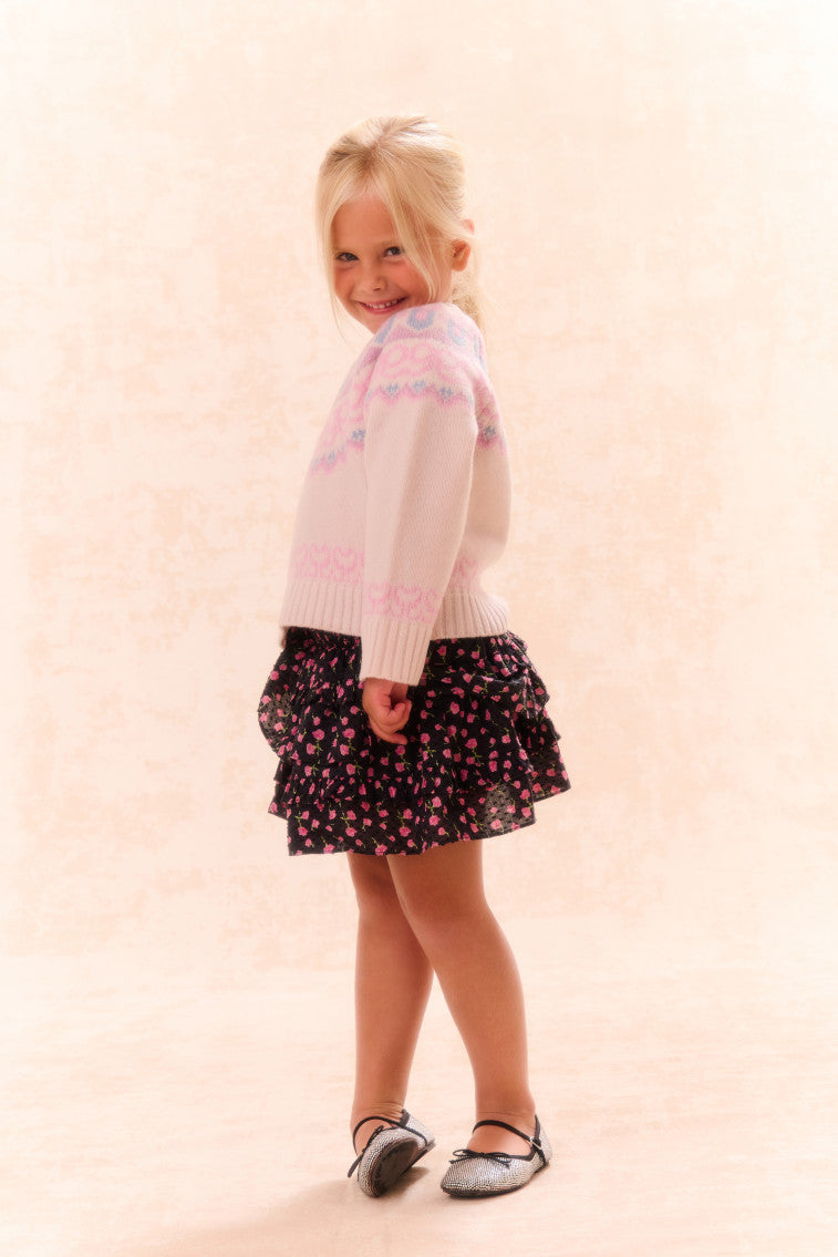Girls Billie Cotton Floral Skirt-morningim