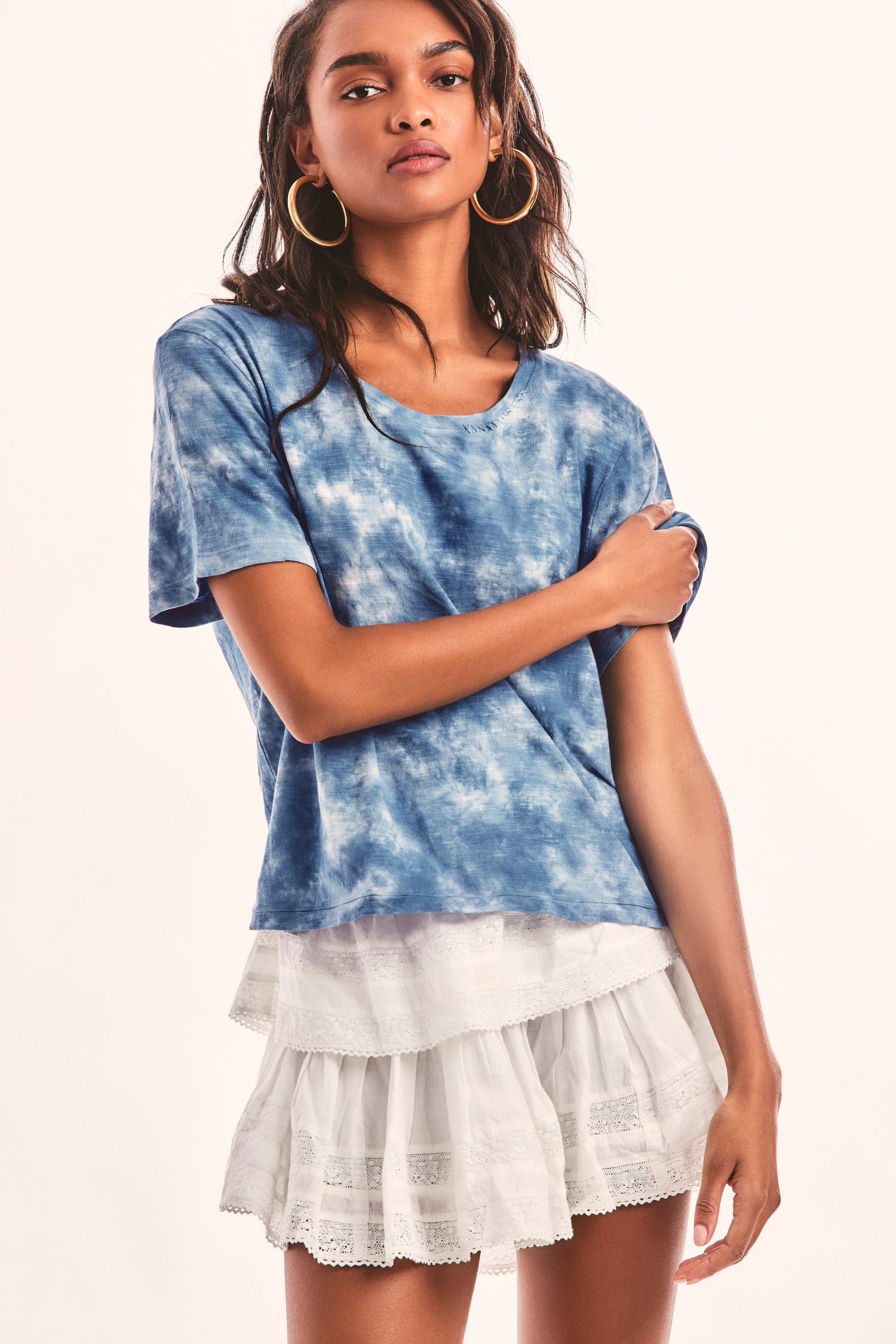 Calix Tee- INDIGO HAND DYE-morningim