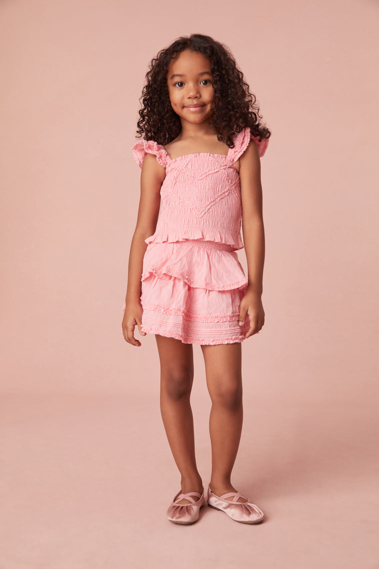 Girls Caspia Cotton Ruffle Top-morningim