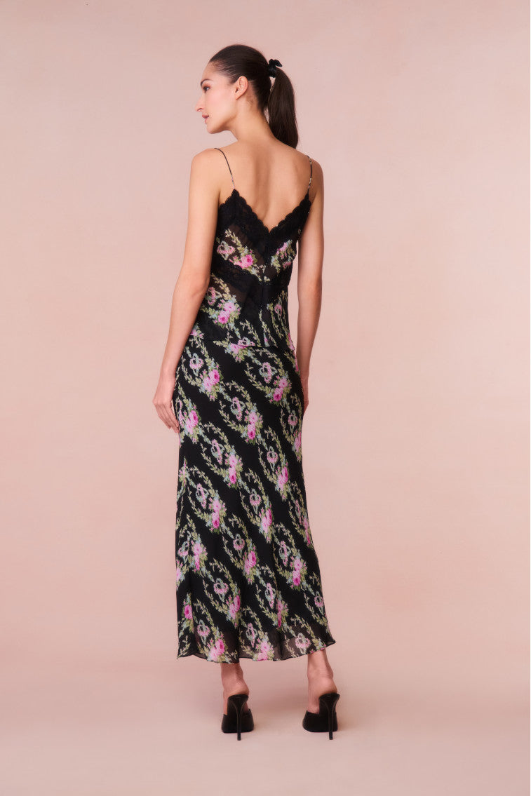 Castle Floral Maxi Skirt-morningim