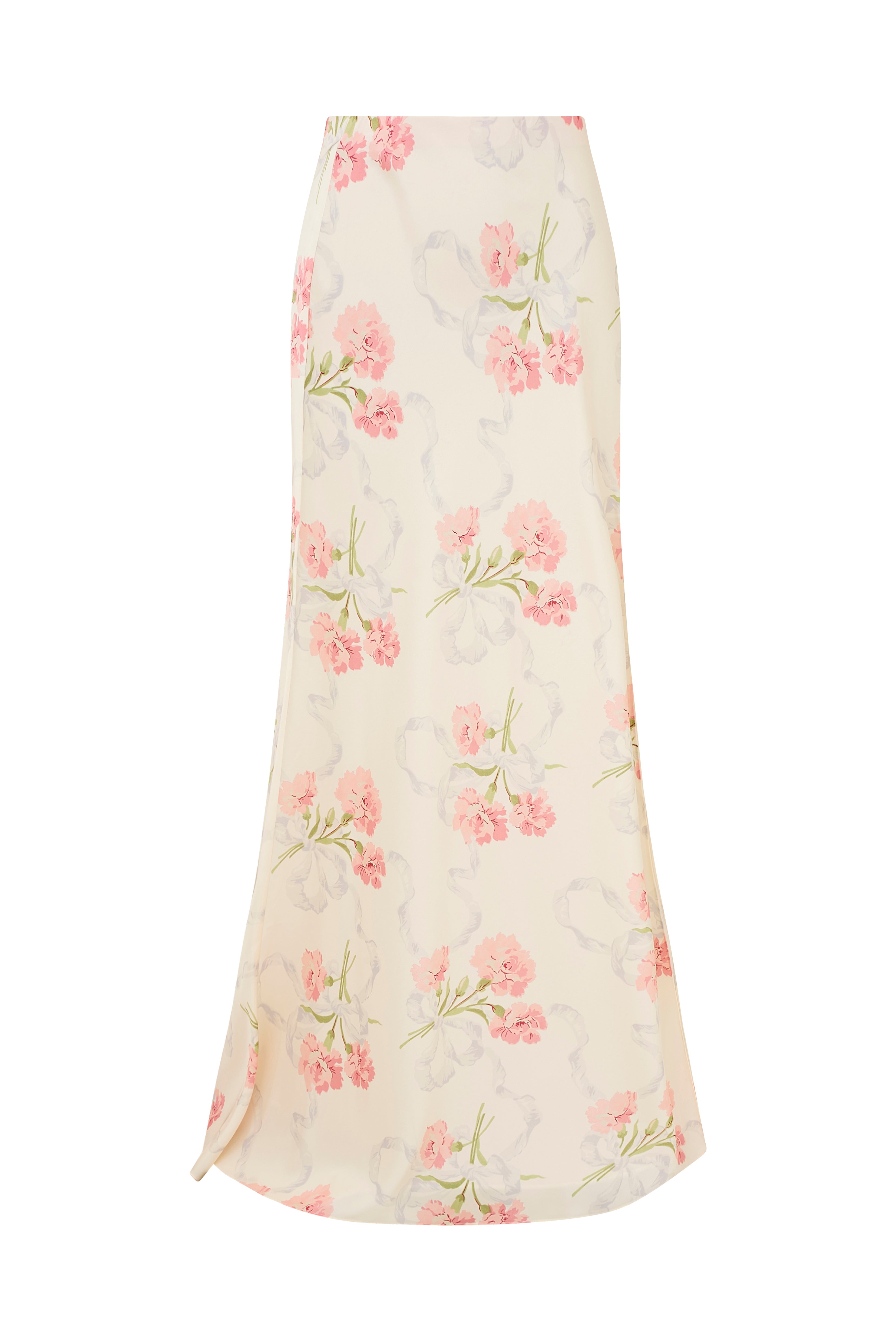 Connie Silk Floral Maxi Skirt-morningim