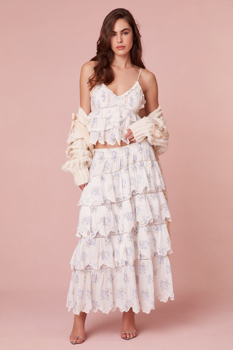 Cunningham Multi Tiered Maxi Skirt-morningim