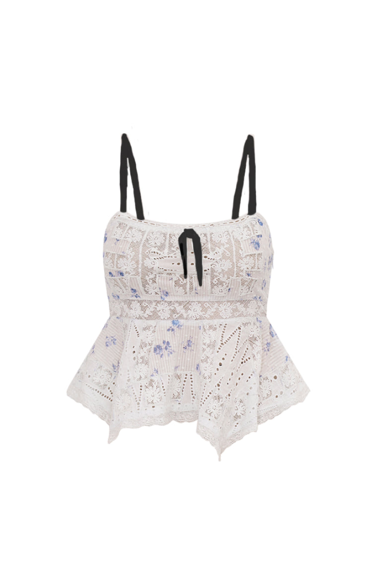 Danique Cotton Bow Top-morningim