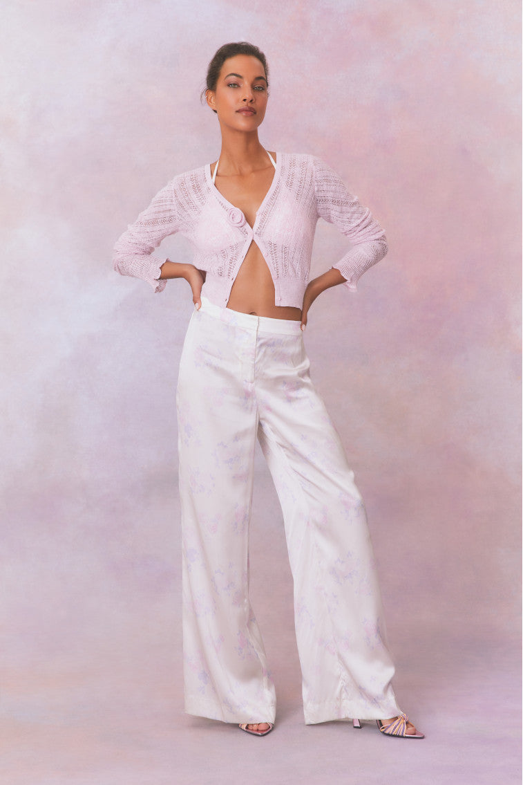 Daniya Wide Leg Printed Silk Pants-morningim