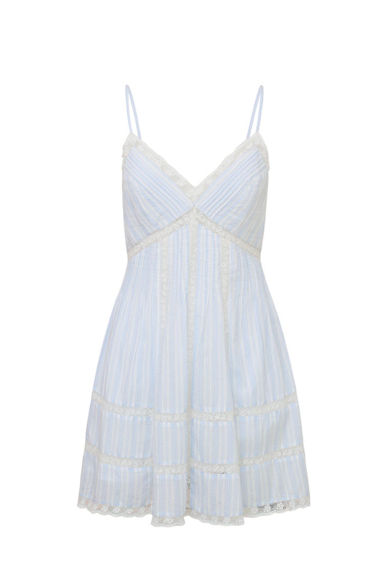 Docila Cotton Striped Dress-morningim