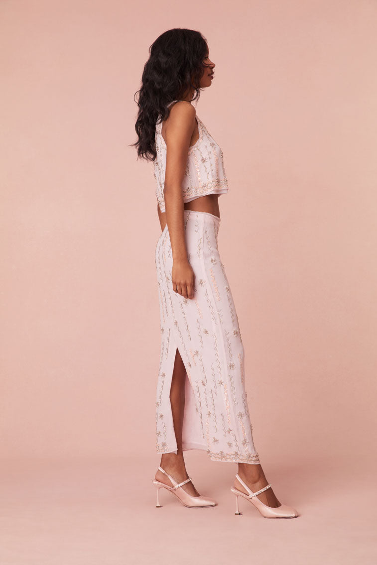 Goodall Embellished Midi Skirt-morningim