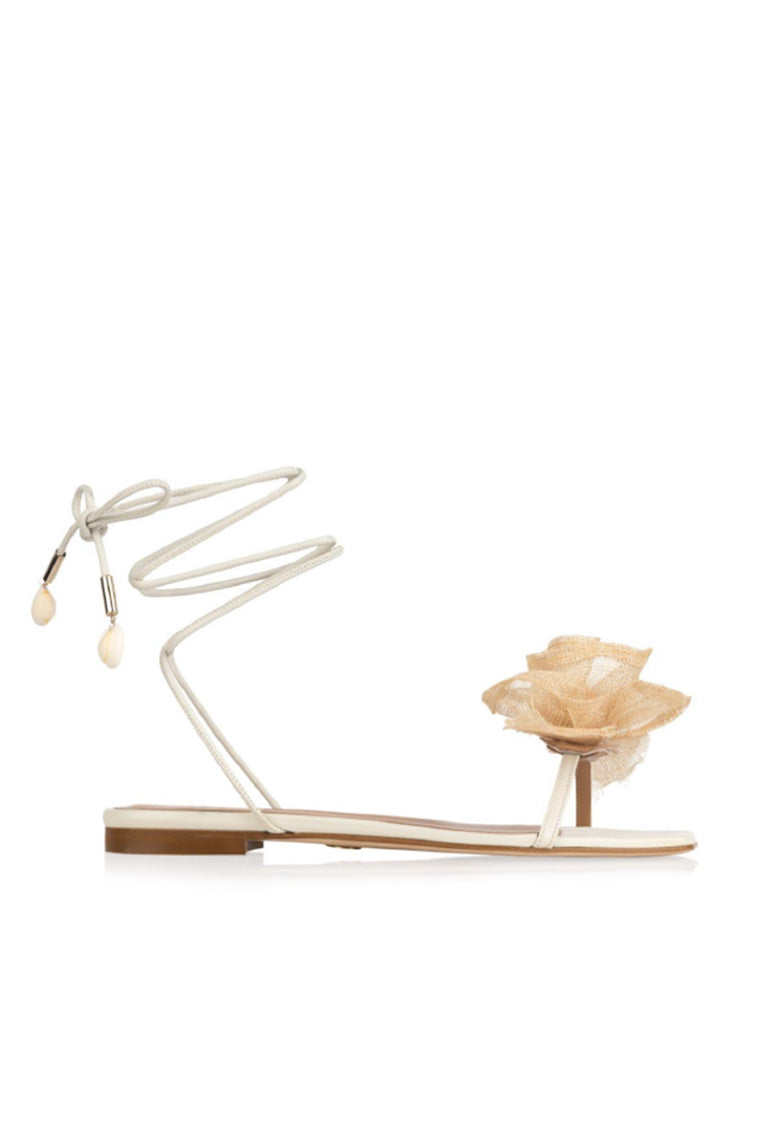Brother Vellies Fleur Flat Wrap Sandal-morningim