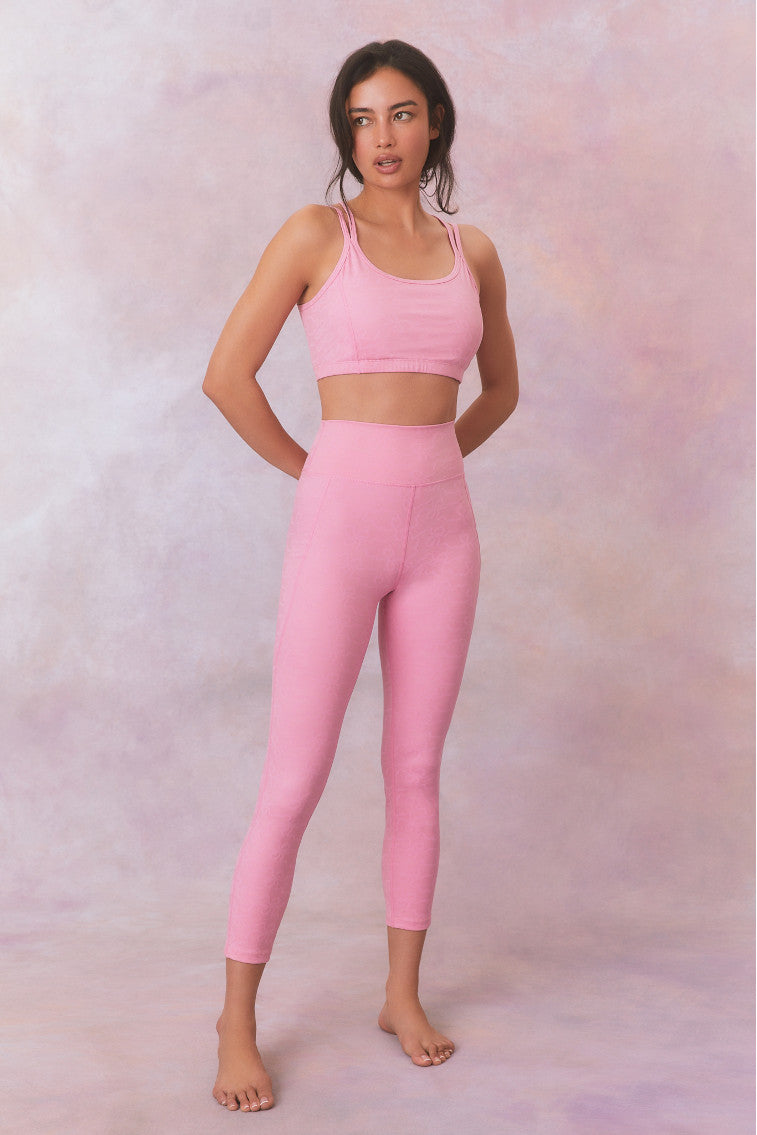 Highland High-Waisted Bow Print Active Legging-morningim