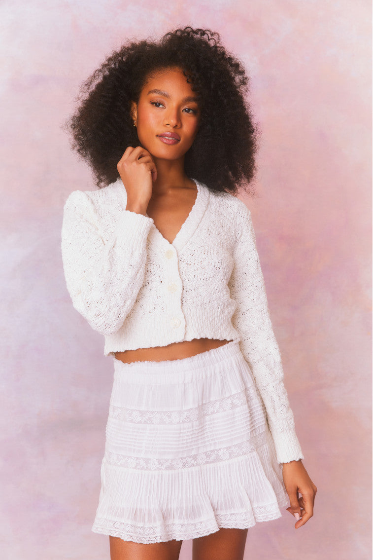 Hyacinth Knit Cardigan-morningim