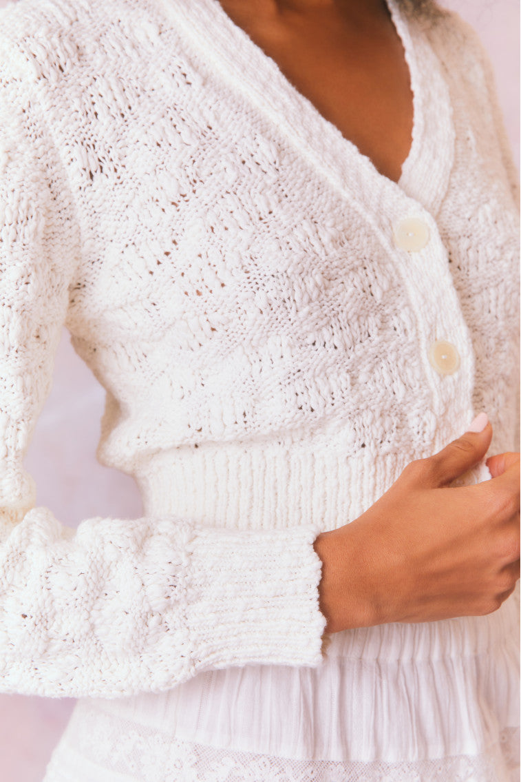 Hyacinth Knit Cardigan-morningim