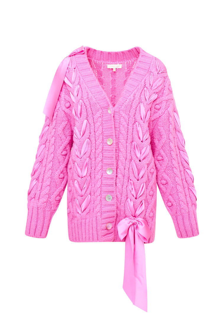 Kassius Alpaca-Blend Ribbon Cardigan-morningim