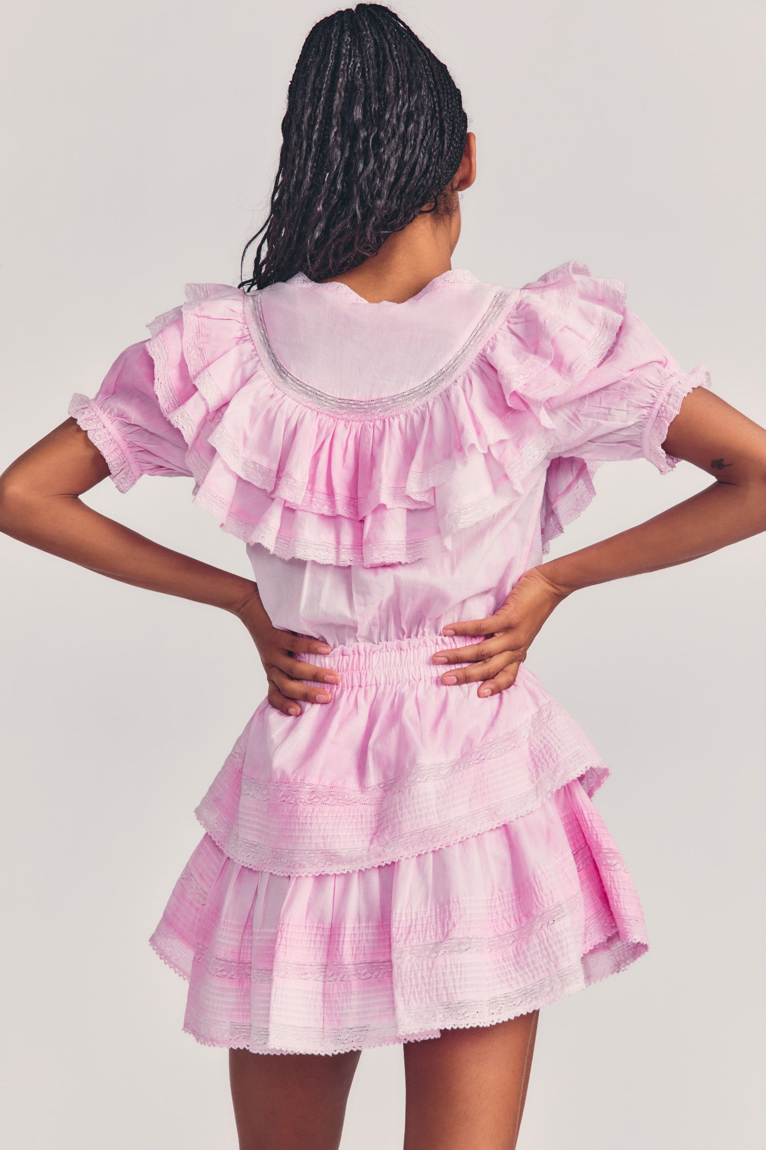 Liv Cotton Ruffled Dress-morningim