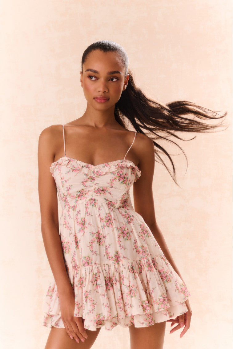 Linny Floral Mini Dress-morningim