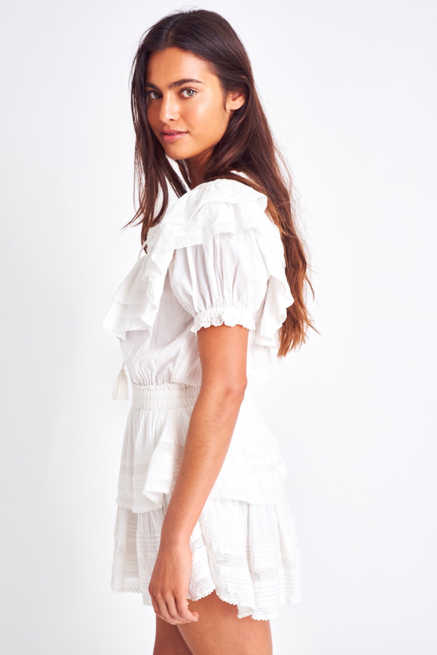 Liv Cotton Ruffled Dress-morningim