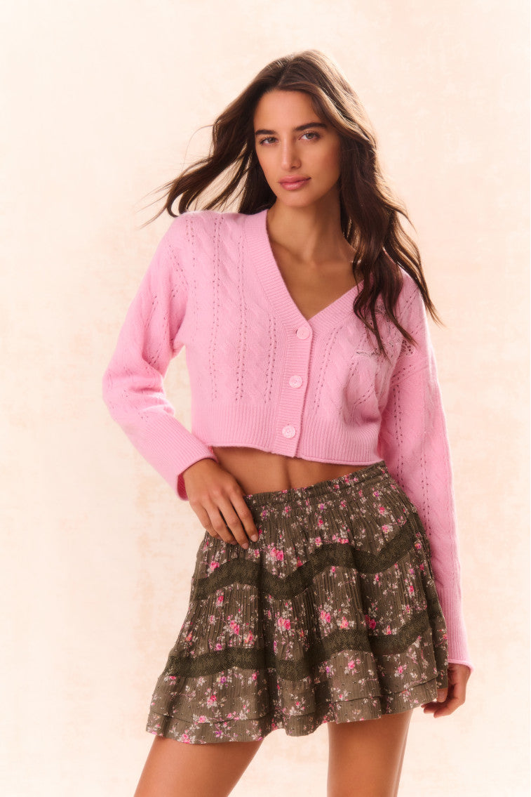 Lorianne Floral Mini Skirt-morningim