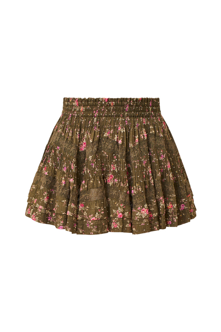 Lorianne Floral Mini Skirt-morningim